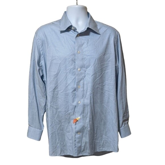 Eton contemporary fit signature twill cotton dress shirt classic men's XL - Picture 10 of 12